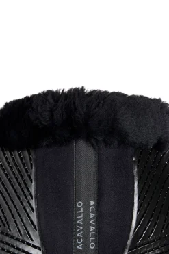 Clearance Close Contact Gel & Memory Foam halvpad med saueskinn Salpad