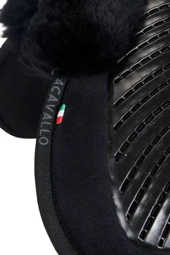 Clearance Close Contact Gel & Memory Foam halvpad med saueskinn Salpad