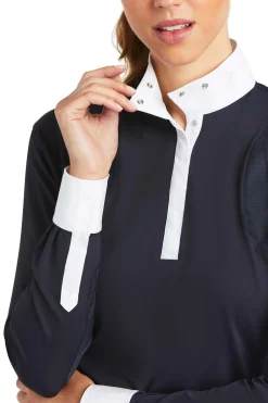 Sale Auburn langermet stevneskjorte, dame Stevne|Skjorter Og Topper