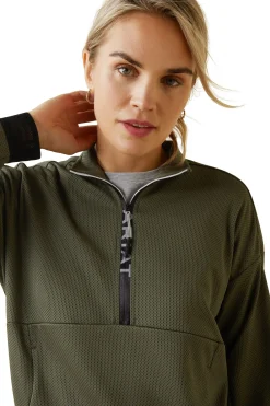 Clearance Breathe 1/2 Zip Genser for kvinner Gensere & Fleece
