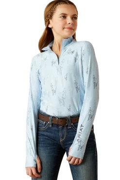 Clearance Lowell 3.0 Kid´s 1/4 Zip Baselayer Shirt Young Rider Tops & Shirts