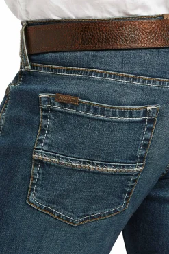 Online M8 Modern Tekstretch Slim Leg jeans til herre Ridebukser Til Herre