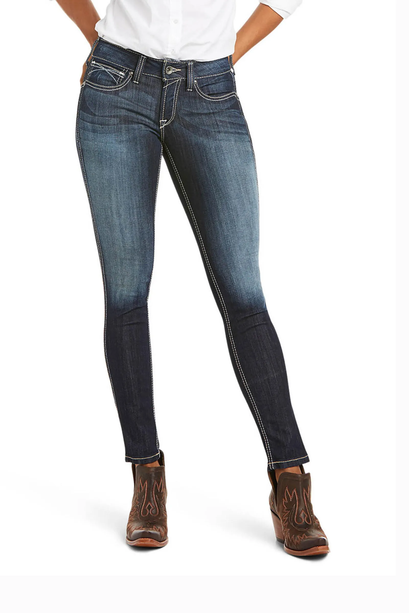 Real Mid Rise Skinny Ella, dame Jodhpur Ridebukser