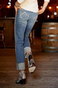 Hot REAL Stretch Icon rette jeans, dame Western|Jodhpur Ridebukser