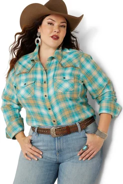 Online Roping Rutet Skjorte Skjorter Og Topper