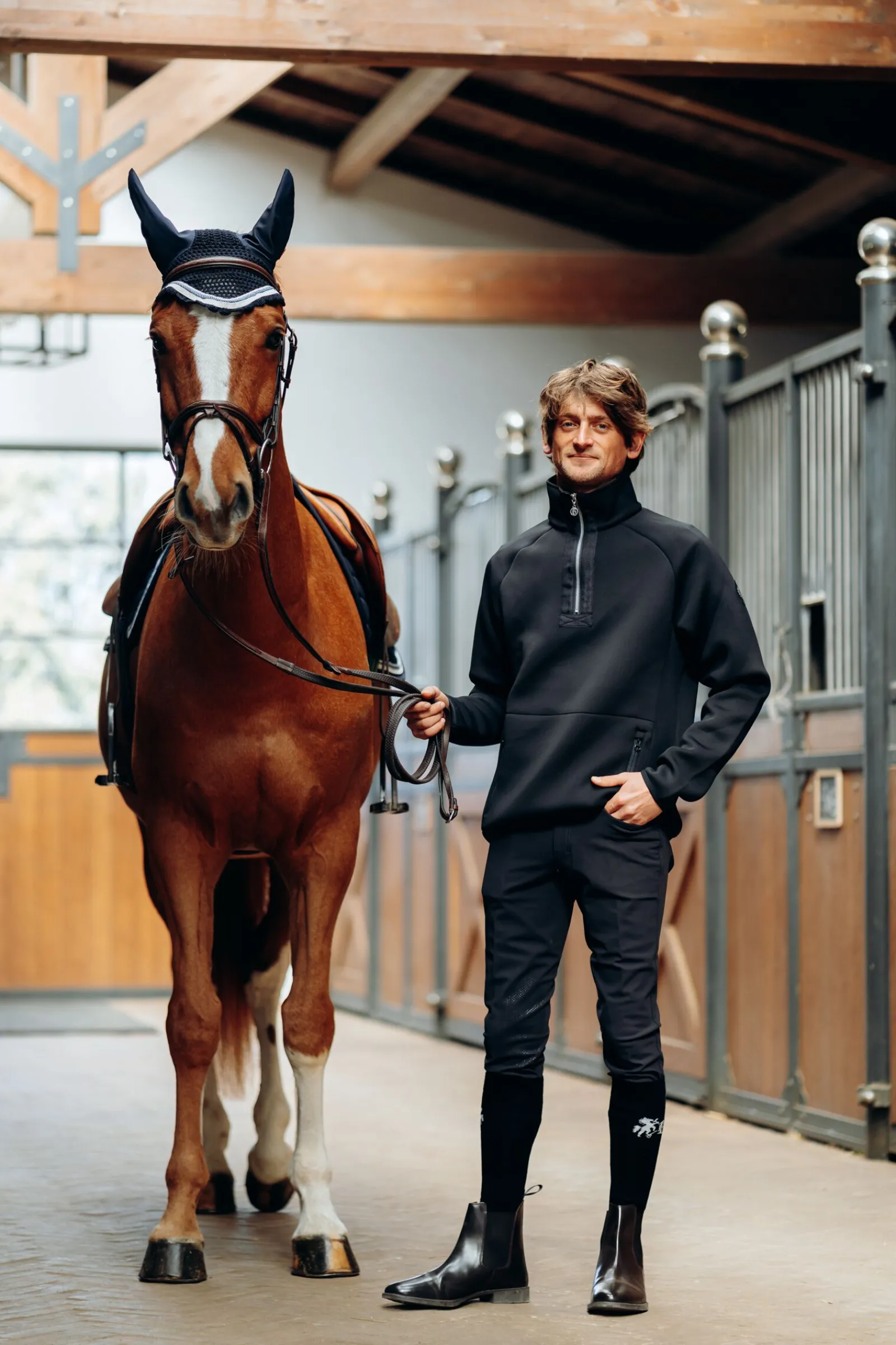 B Vertigo Damien kneforsterket ridebukse, herre Ridebukser Til Herre