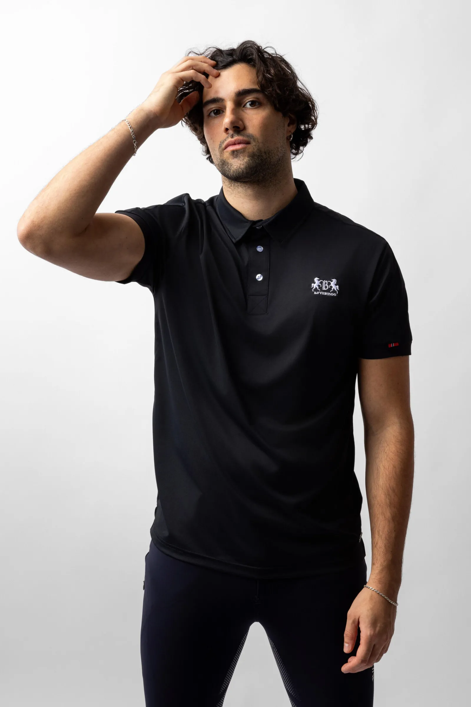 Hot B Vertigo Flynn funksjonell poloskjorte til herre Rideskjorter