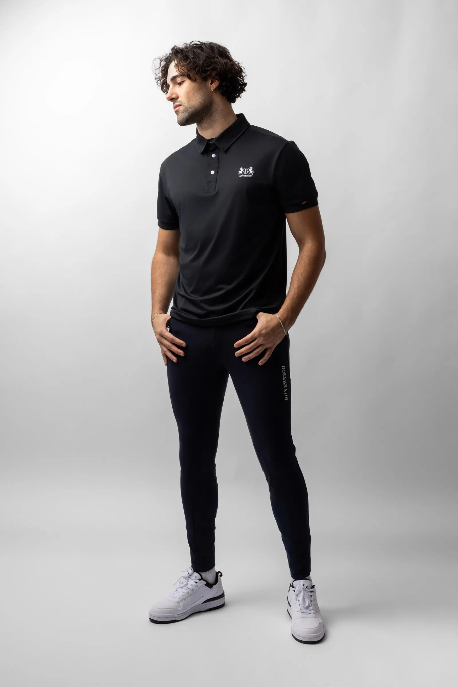 Hot B Vertigo Flynn funksjonell poloskjorte til herre Rideskjorter