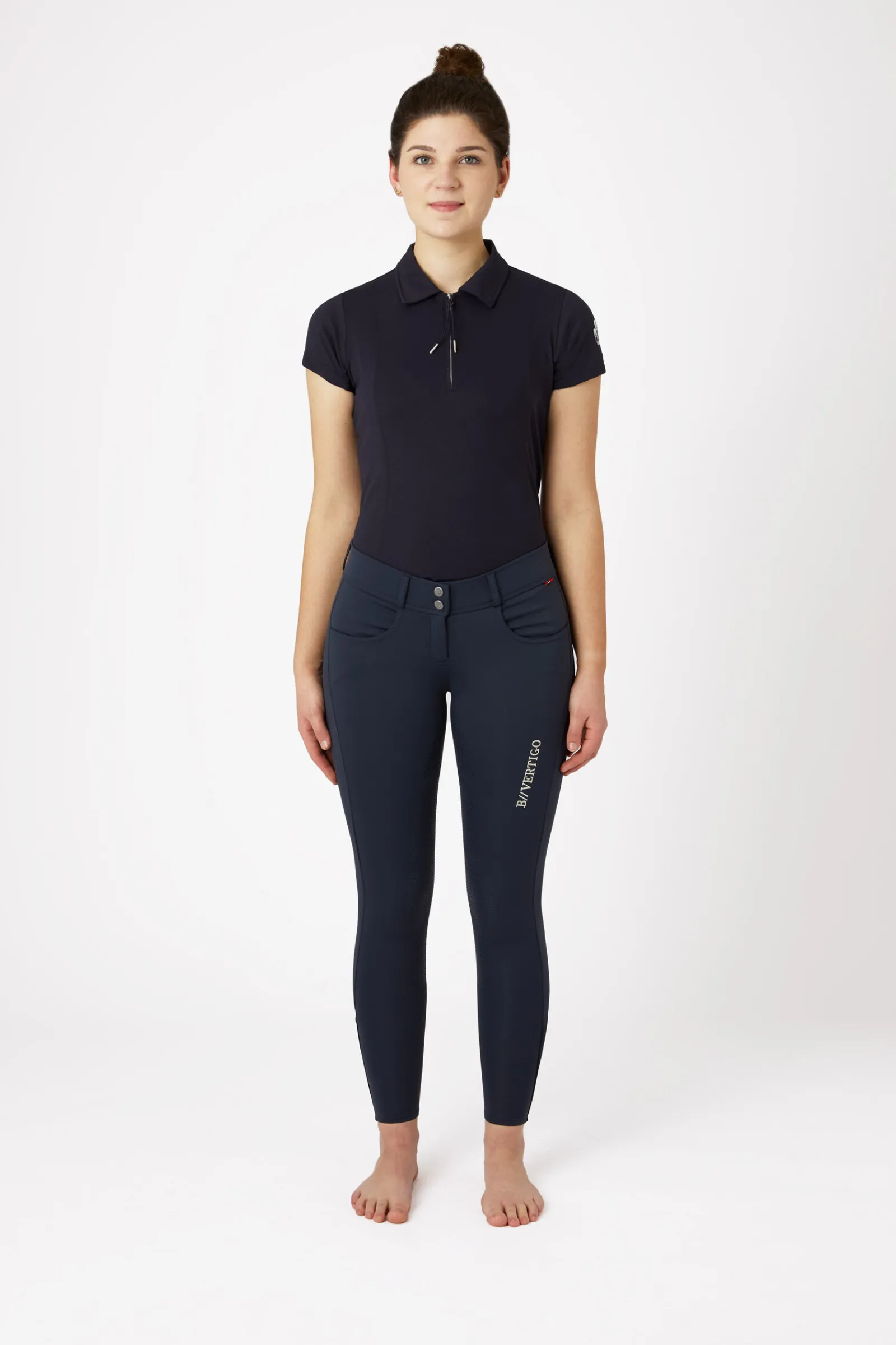 Online B Vertigo Meghan helforsterkede ridebukser med silikon, dame Helforsterkede Ridebukser