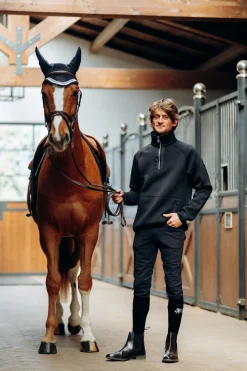 Discount B Vertigo Nicolas funksjonell treningsskjorte med glidelåslommer, herre Ride Gensere & Fleece