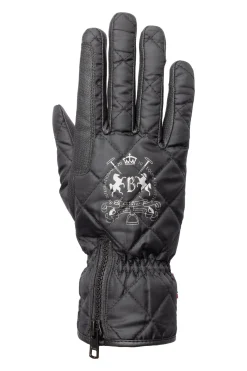 Clearance B Vertigo Onyx Vanntette polstrede ridehansker Vinterhansker Til Ridning