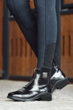 B Vertigo Saturn jodhpursko i lær med frontglidelås, dame Ridesko Og Jodphurs