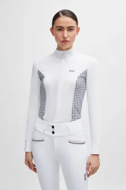 Sale Emma showbluse Houndstooth Stevne|Skjorter Og Topper