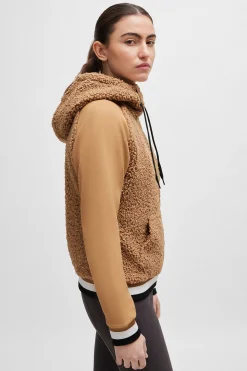 Best Riva Teddy Hybrid Zip hettegenser Gensere & Fleece