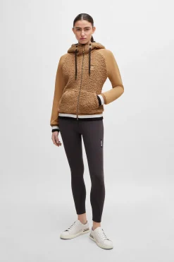 Best Riva Teddy Hybrid Zip hettegenser Gensere & Fleece