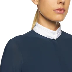 New Cavalleria Toscana Embroidery stevneskjorte med lange ermer for kvinner Skjorter Og Topper