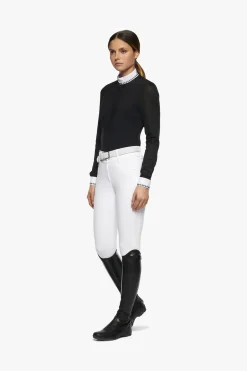 Discount Cavalleria Toscana stevneskjorte med lange ermer og folder for kvinner Skjorter Og Topper