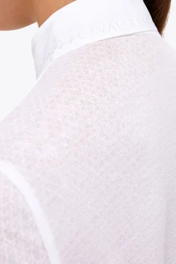 New Cavalleria Toscana stevneskjorte med lange ermer og folder for kvinner Stevne