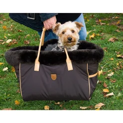 Online Bailey hundebag med saueskinn Hundebur Og Transportbur Til Hund