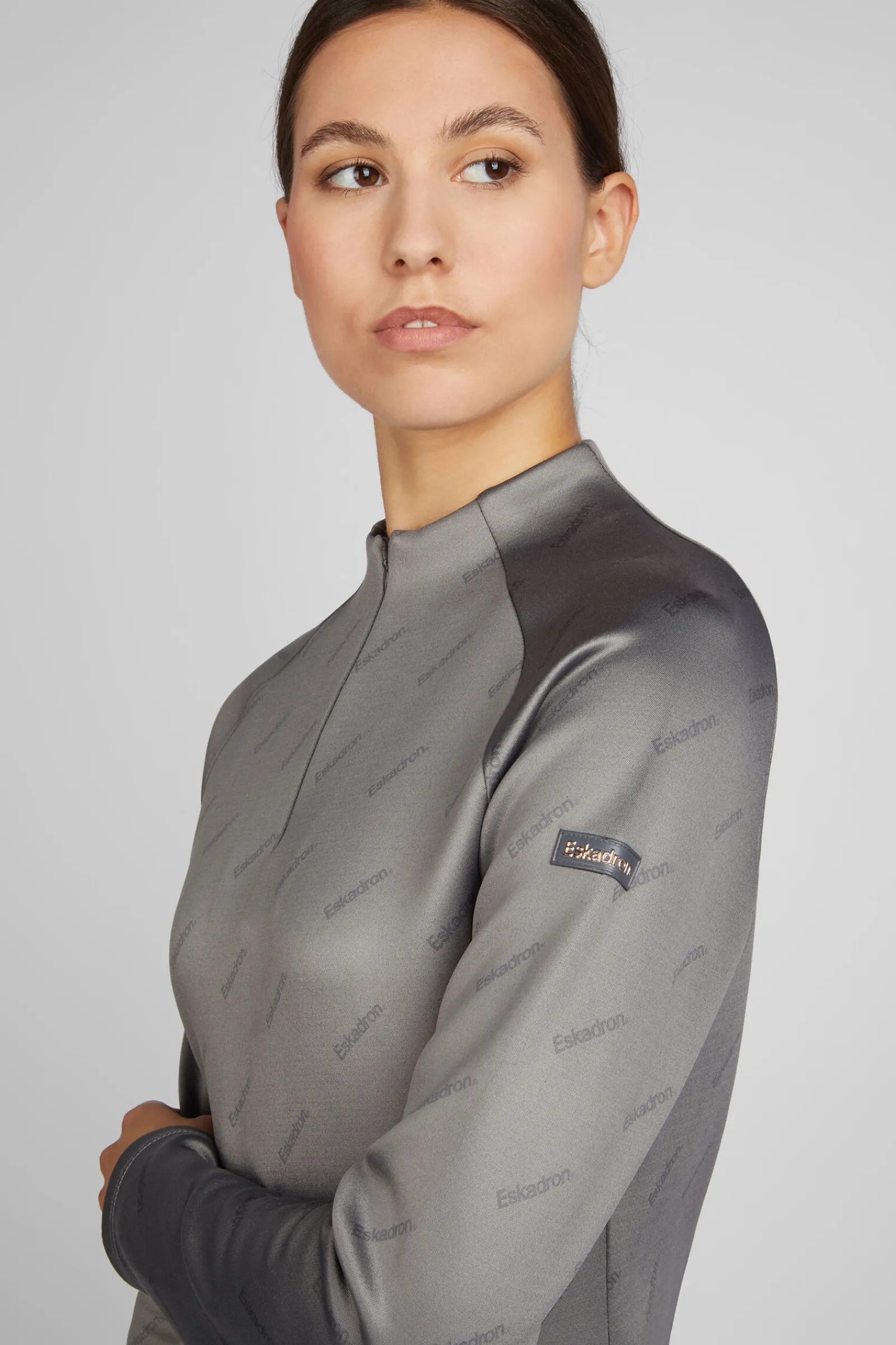 Outlet Heritage Fanatics AW2023 Jersey skjorte med halv glidelås til dame Skjorter Og Topper