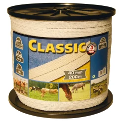 Hot Farm Patrol klassisk strømbånd 200 m, 10 mm, 2x0,2+2x0,3 niro Eltråd