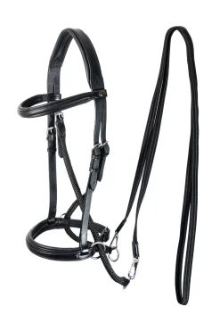Online F.R.A. Freedom Riding Articles Dietsji bittløst hodelag med tøyler (system 5) Hodelag & Nesereimer