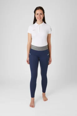 Helforsterket ridetights med glitterliv, dame Ridetights