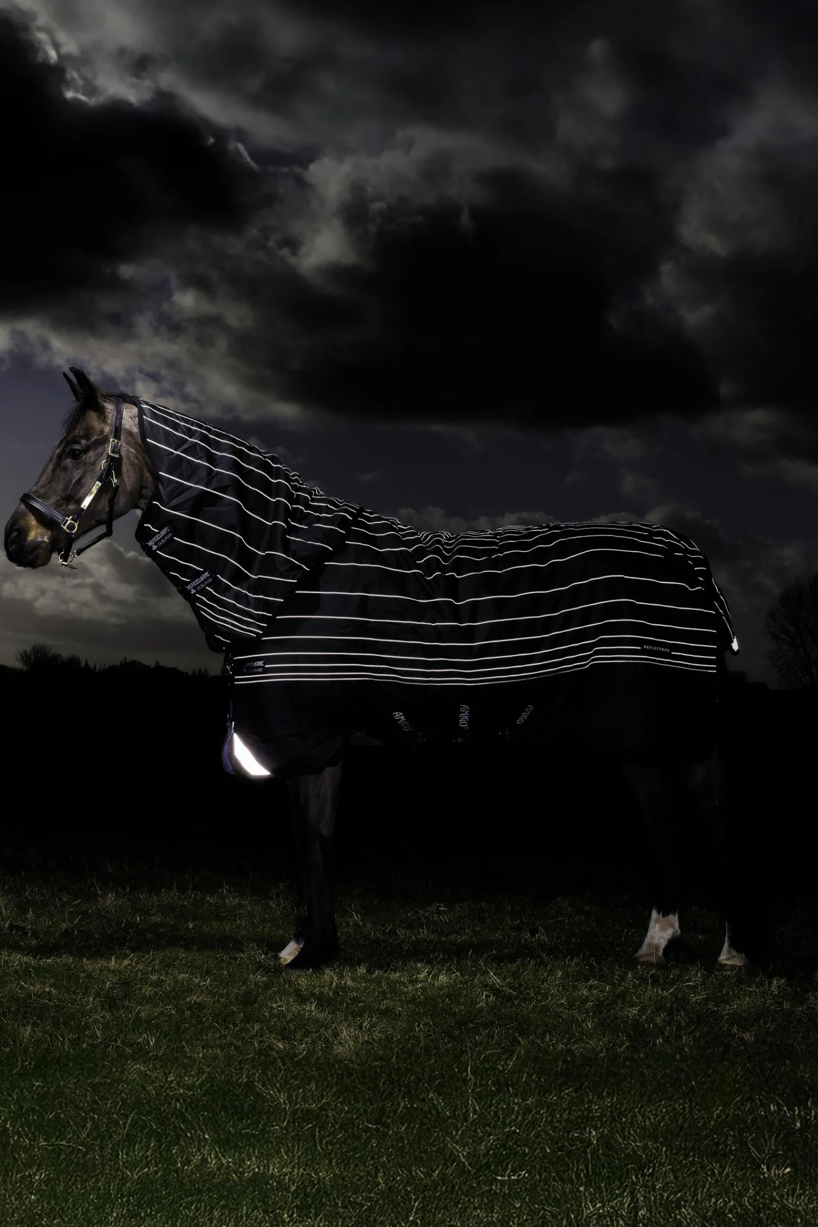 Best Amigo Bravo 12 Reflectech Plus utedekken med avtakbar hals, 250g Overgangsdekken & Vinterdekken