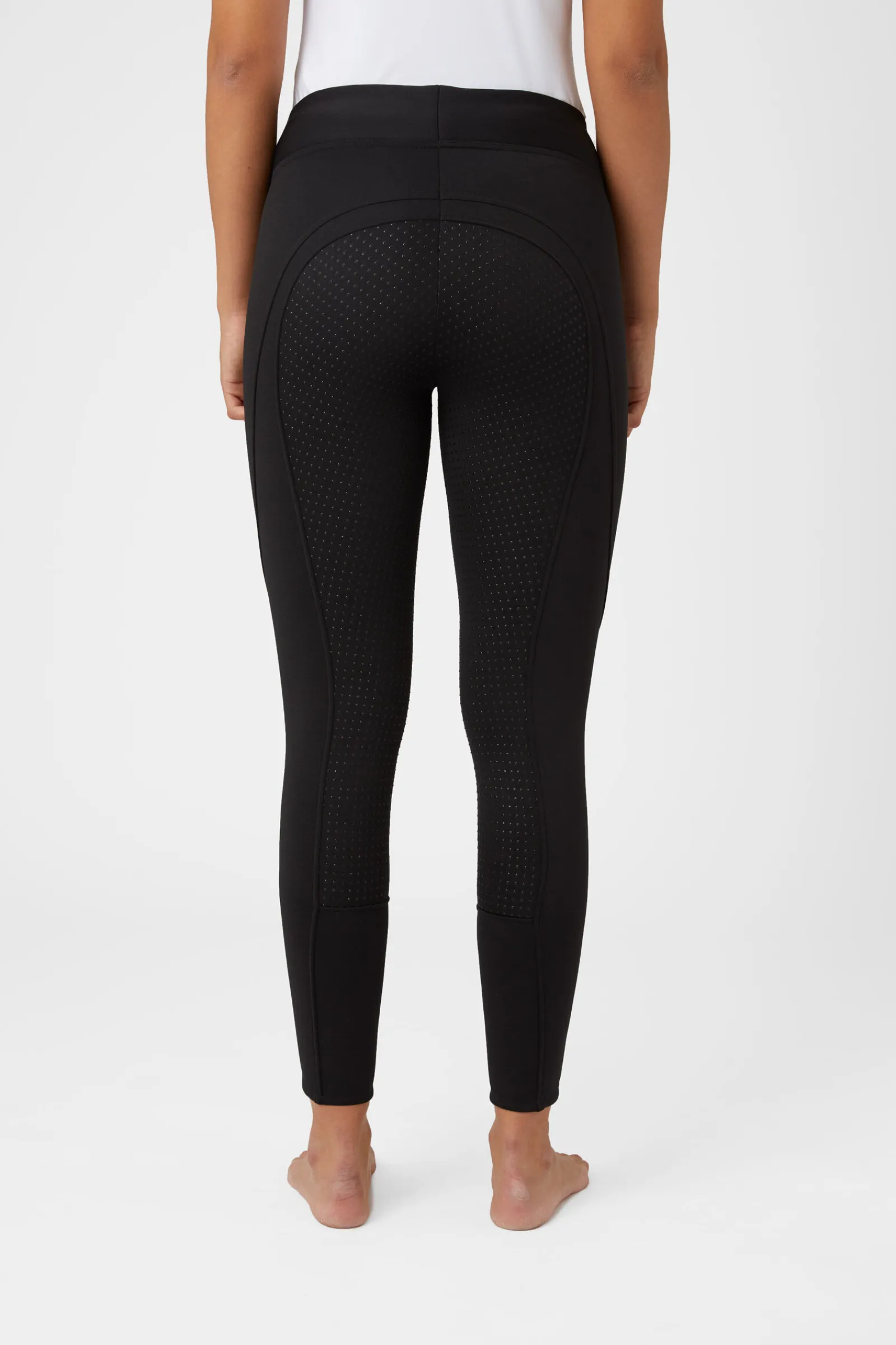 Clearance Active helforsterket vinterridetights med silikon, dame Ridetights