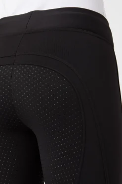 Clearance Active helforsterket vinterridetights med silikon, dame Ridetights