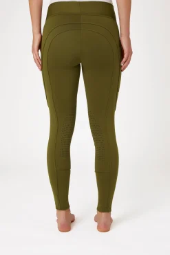 Hot Active helforsterkede ridetights til vinteren med knegrip og telefonlomme Ridetights