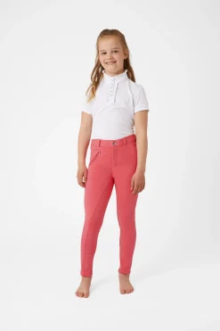 Best Active helforsterket ridebukse med silikon, barn Ridebukser