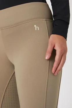 Hot Active helforsterkede ridetights til vinteren med fullgrip og telefonlomme Ridetights