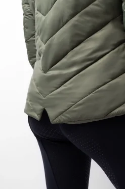 Outlet Aurora fôret parkas ridejakke med avtakbar skjorte til dame Jakker Og Frakker