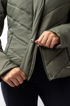 Outlet Aurora fôret parkas ridejakke med avtakbar skjorte til dame Jakker Og Frakker