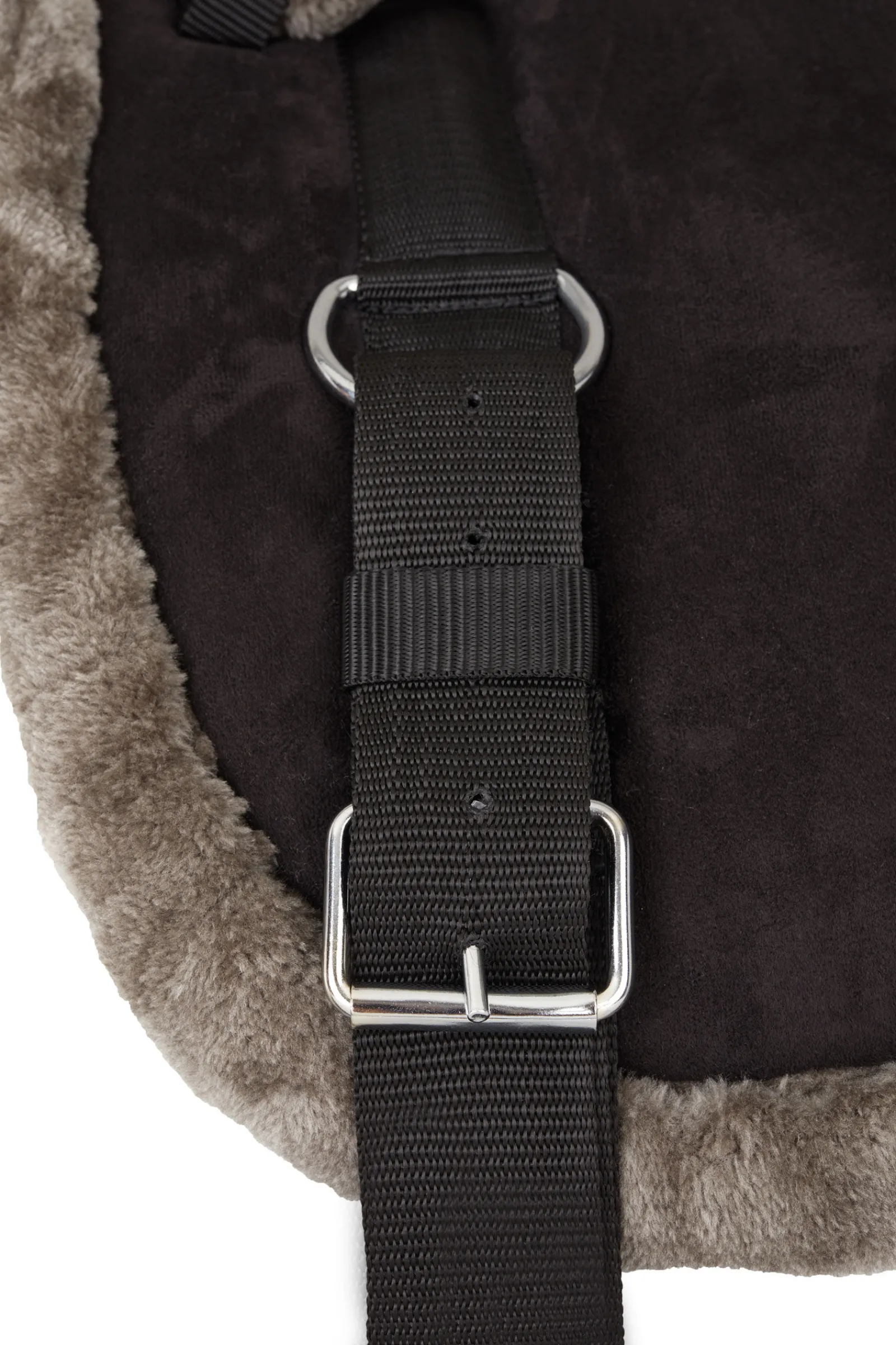 Clearance barbaksal i semsket PU-lær Saler