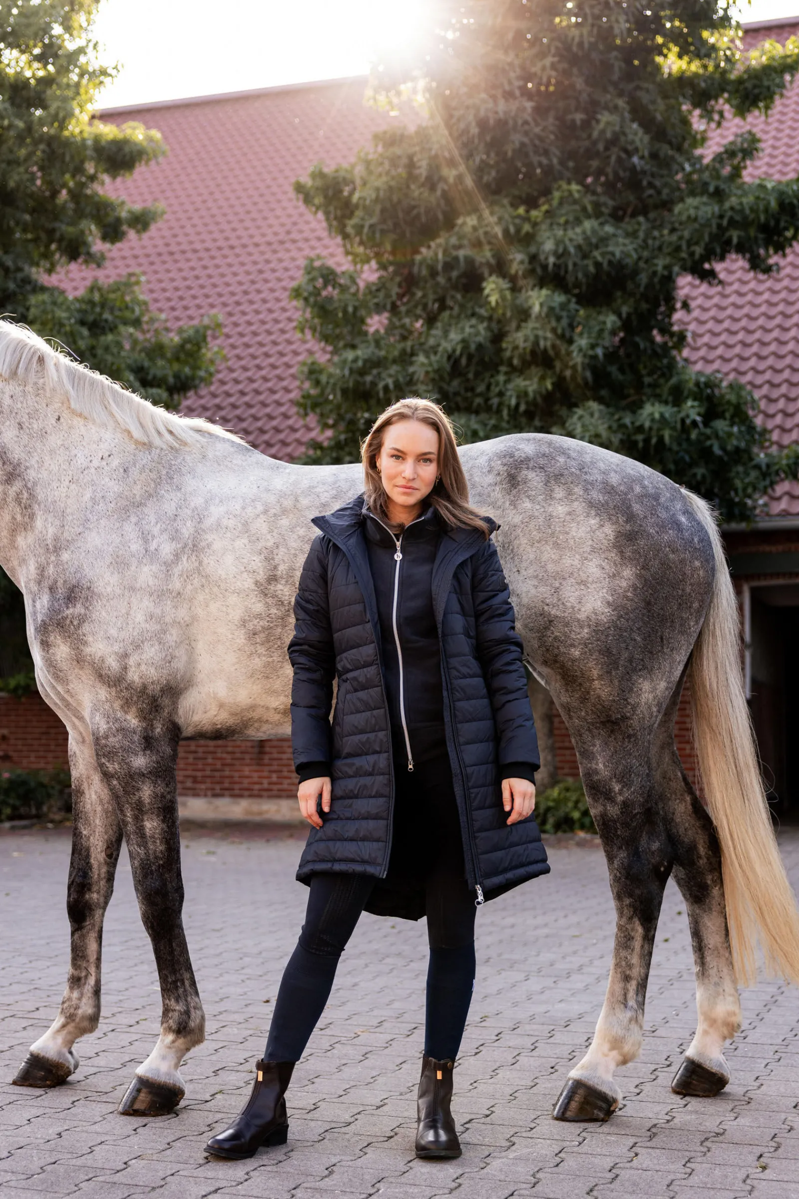 Best Charlotte lang ridejakke, dame Jakker Og Frakker