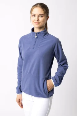 Online Christa ridejakke i fleece med halv glidelås, til dame Gensere & Fleece|Jakker Og Frakker