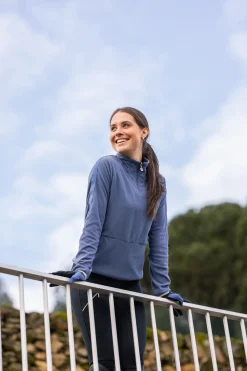 Online Christa ridejakke i fleece med halv glidelås, til dame Gensere & Fleece|Jakker Og Frakker