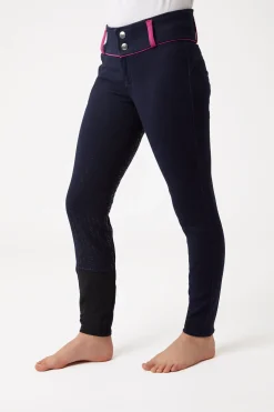 Hot Daniella helforsterkede ridebukser med silikon, barn Ridebukser