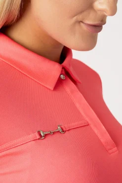 Outlet Denise funksjonell kortermet poloskjorte, dame Skjorter Og Topper