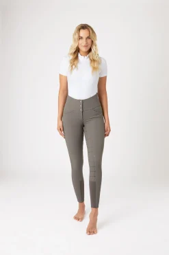 Clearance Desiree helforsterket ridebukse, silikon, høyt liv, dame Helforsterkede Ridebukser