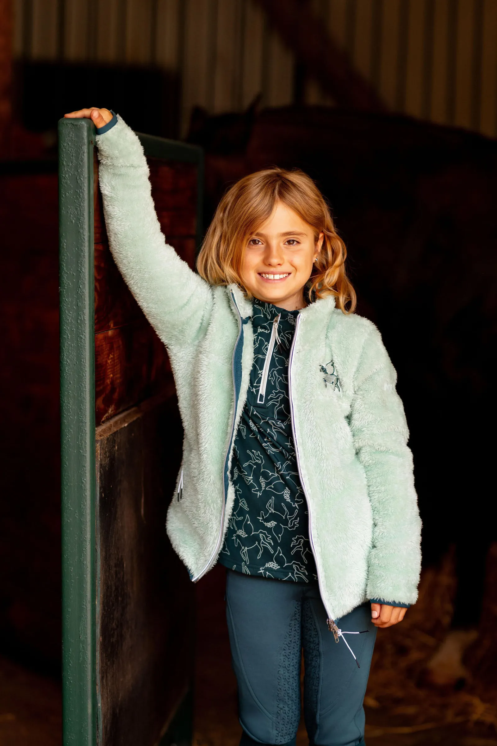Outlet Elsa Barne fleece-ridejakke Gensere & Fleece