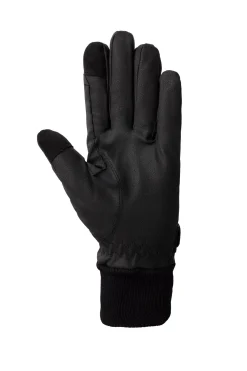 Hot fleecefôrede hansker i PU lær Vinterhansker Til Ridning