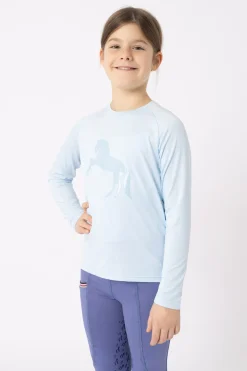 Clearance Flora funksjonell langermet genser til barn Stevne|Skjorter Og Topper