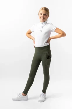 Hot Gillian kompressjonstights, helforsterket, barn Ridetights