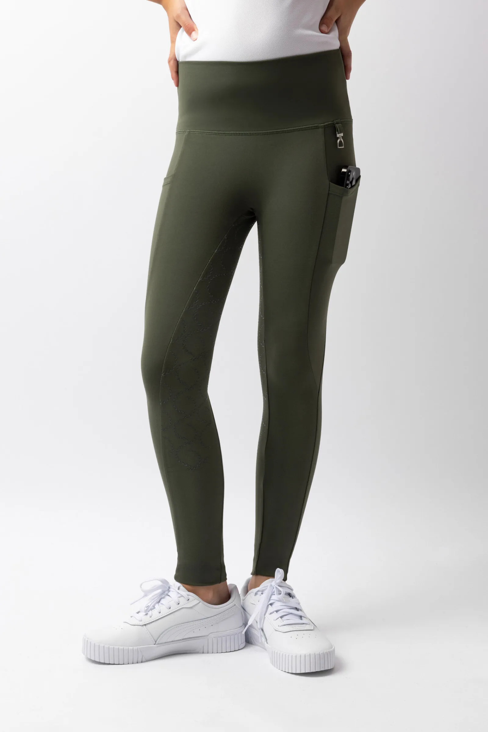 Hot Gillian kompressjonstights, helforsterket, barn Ridetights