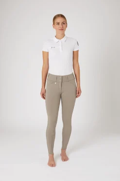 Best Grand Prix helforsterkede thermo ridebukser i softshell, dame Vinterridebukser