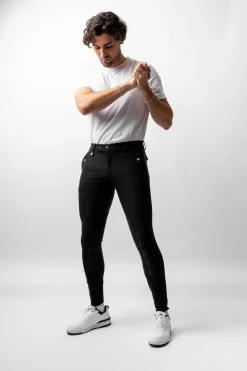 Hot Grand Prix helforsterket ridebukse med silikon, herre Ridebukser Til Herre