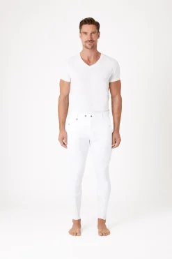 Online Grand Prix kneforsterkede ridebukser med silikon, herre Ridebukser Til Herre